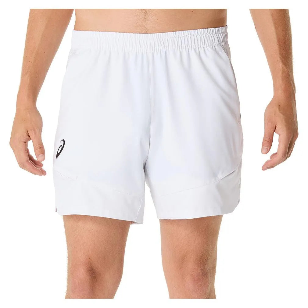 Men's Match 7 Inch Tennis Short Brilliant White-Apparel-Asics-2041A333-100S25-3-Tennis Express