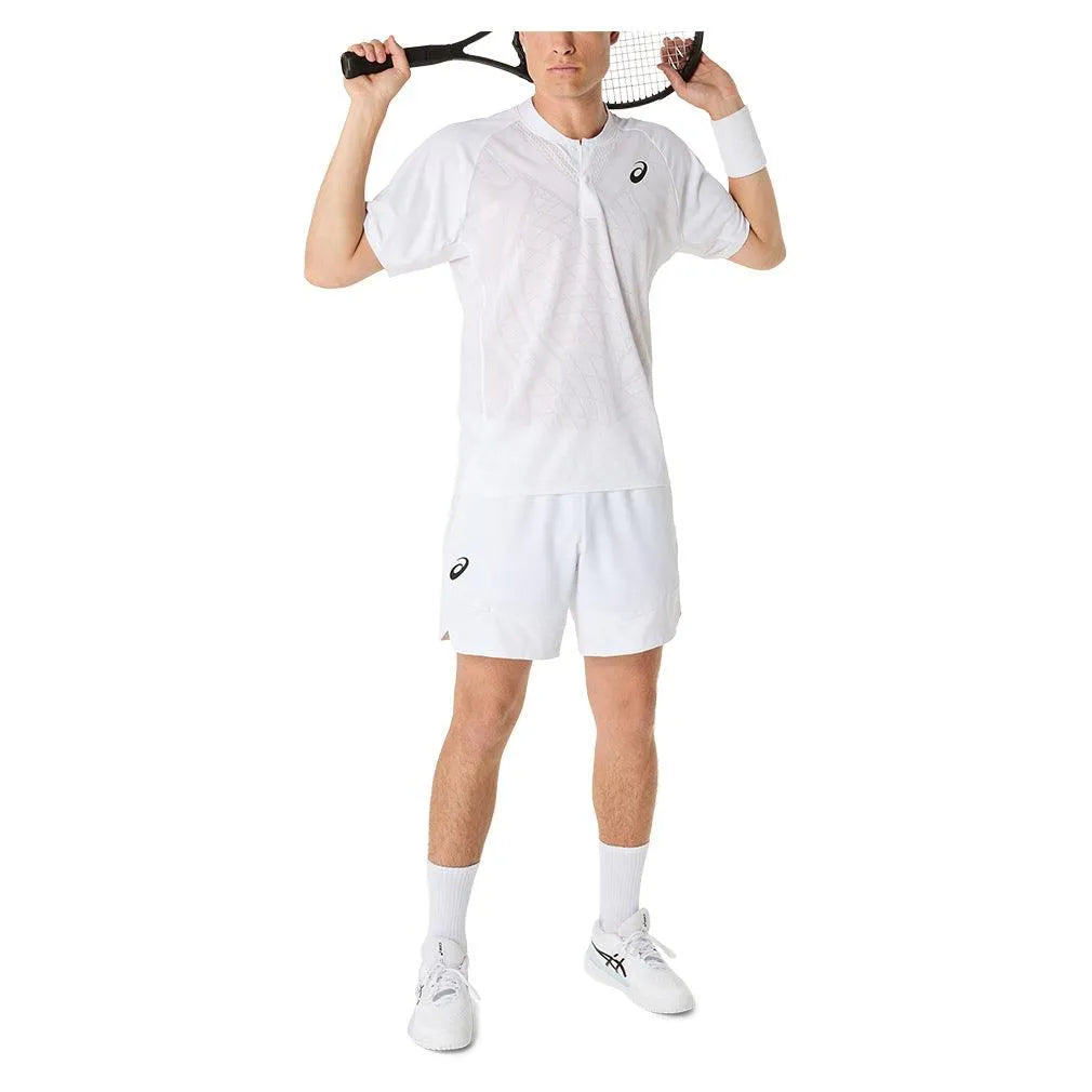 Men's Match 7 Inch Tennis Short Brilliant White-Apparel-Asics-2041A333-100S25-5-Tennis Express