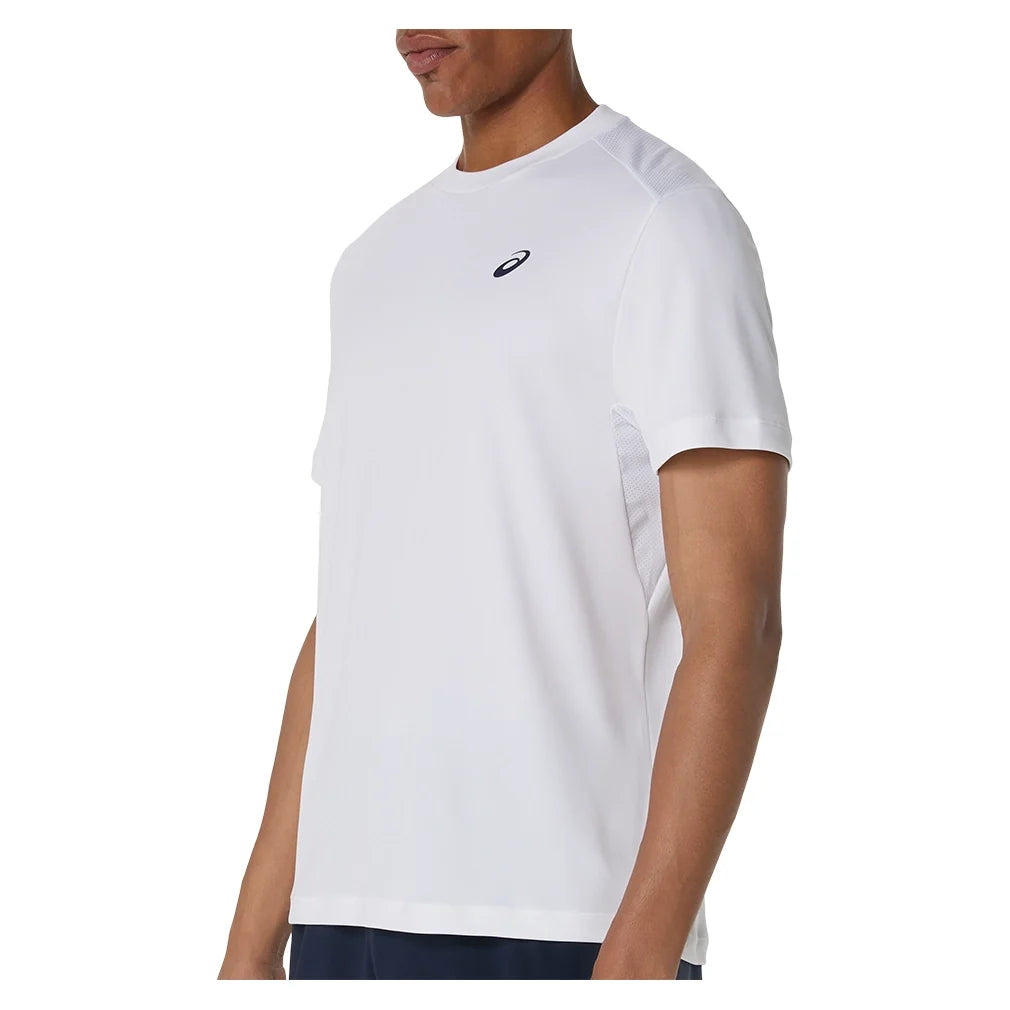 Men's Court Short Sleeve Tennis Top,Apparel,Asics,,,Tennis Express,2041A339_100