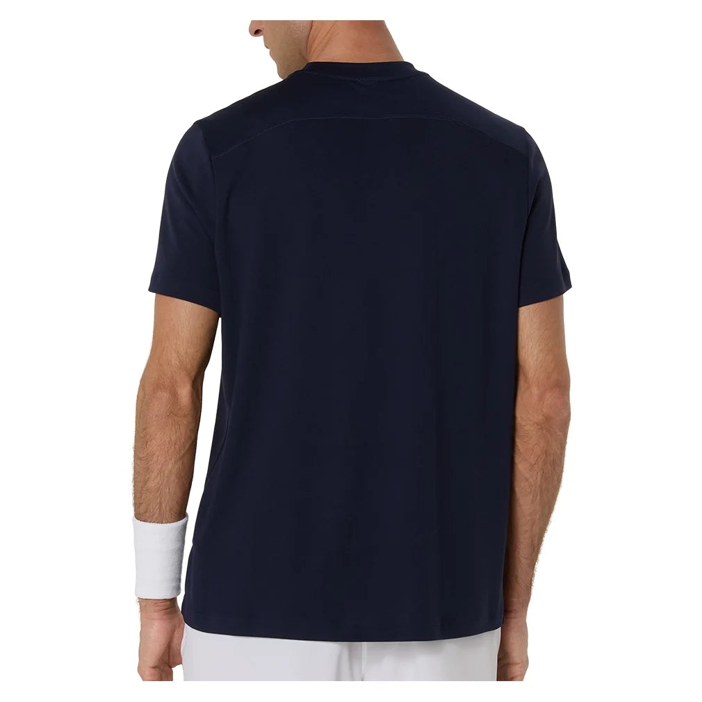 Men's Court Short Sleeve Tennis Top,Apparel,Asics,,,Tennis Express,2041A339_400_3