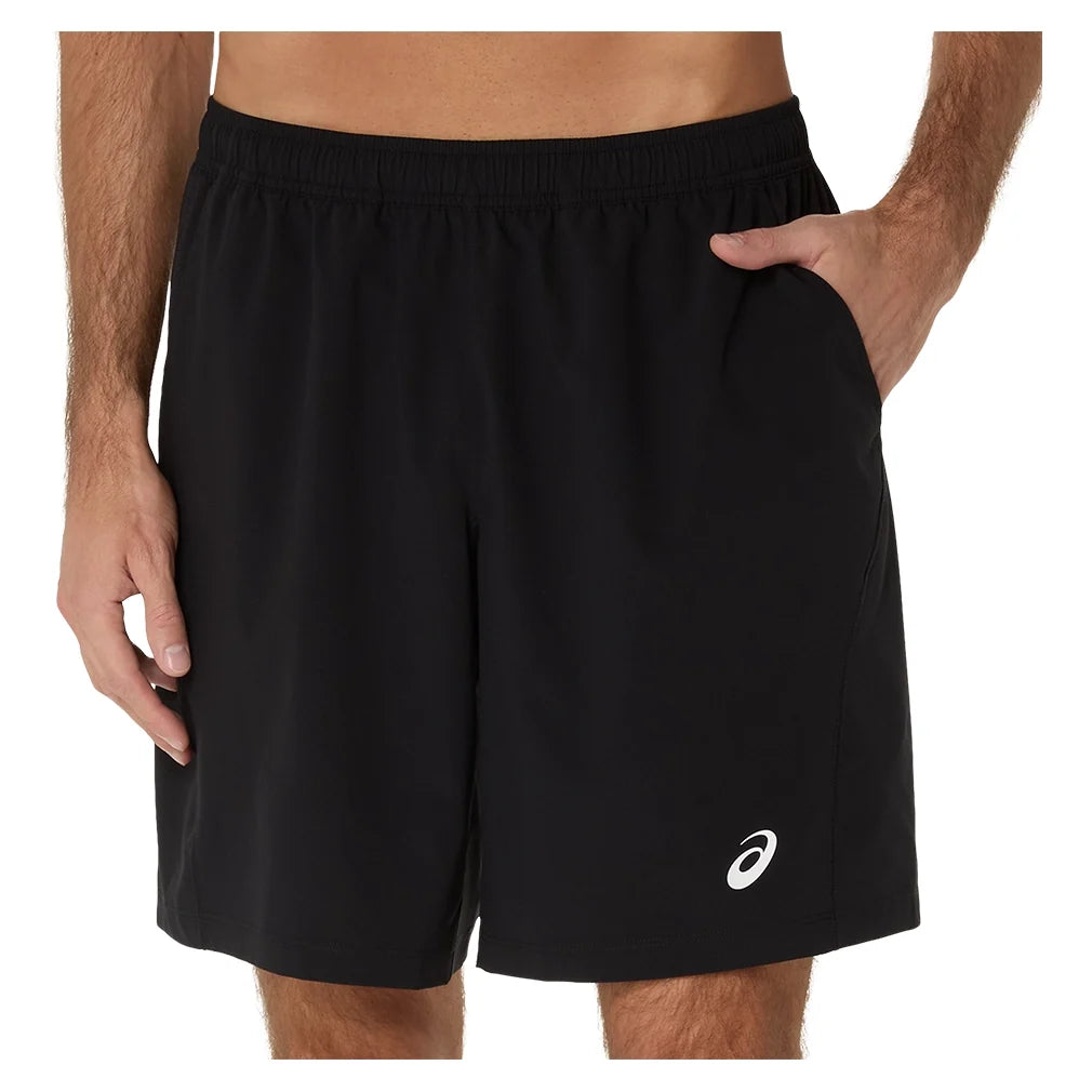 Men's Court 9 Inch Tennis Short Performance Black,Apparel,Asics,Performance Black,S,Tennis Express,2041A343_001