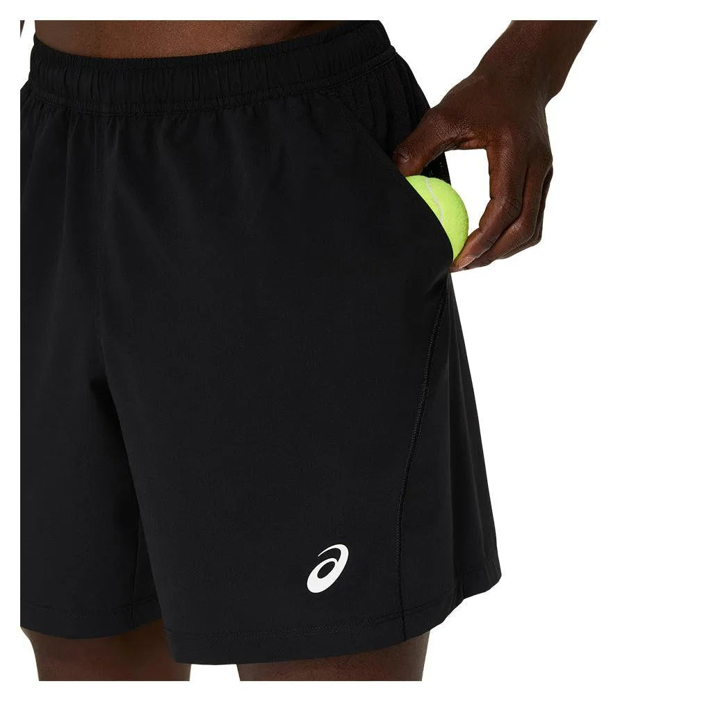 Men's Court 7 Inch Tennis Short Performance Black-Apparel-Asics-2041A344-001S25-6-Tennis Express