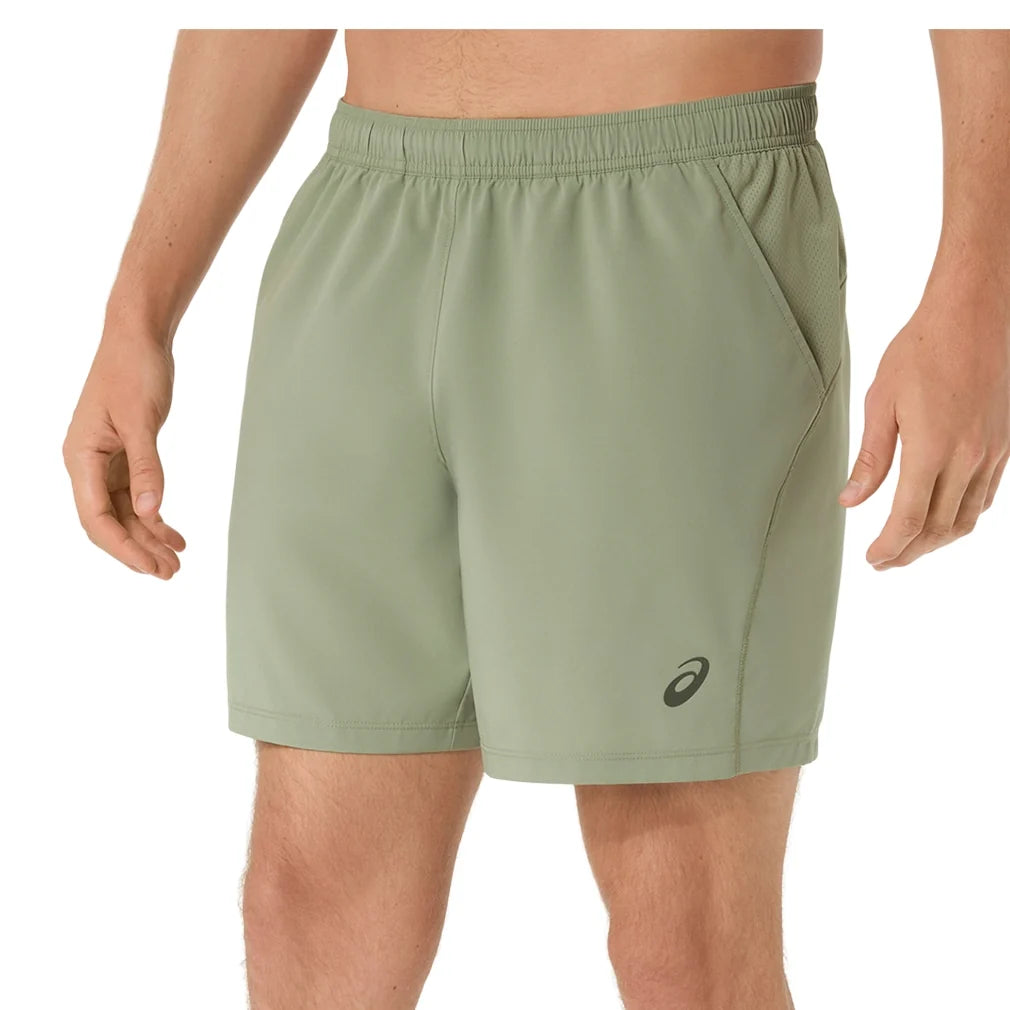 Men's Court 7 Inch Tennis Short Khaki Green,Apparel,Asics,,,Tennis Express,2041A344_301