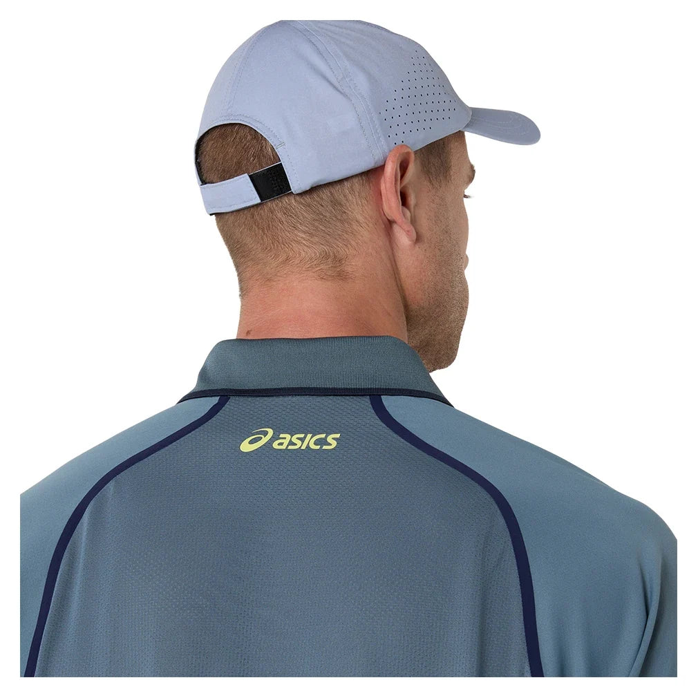 Men's Match Short Sleeve Tennis Polo,Apparel,Asics,,,Tennis Express,2041A390_020_2
