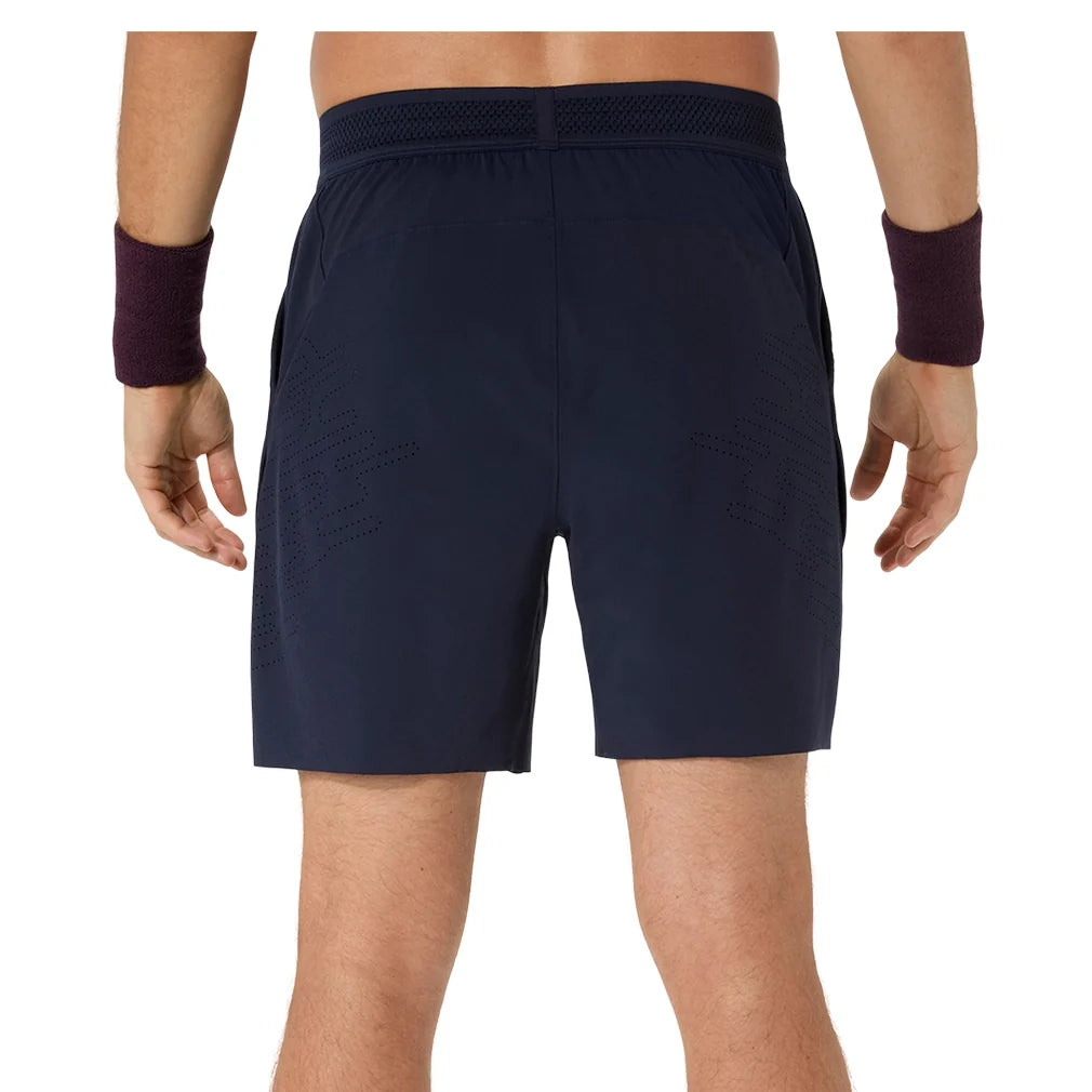 Men's Match Laser Cut 7 Inch Tennis Short,Apparel,Asics,,,Tennis Express,2041A421_400_1