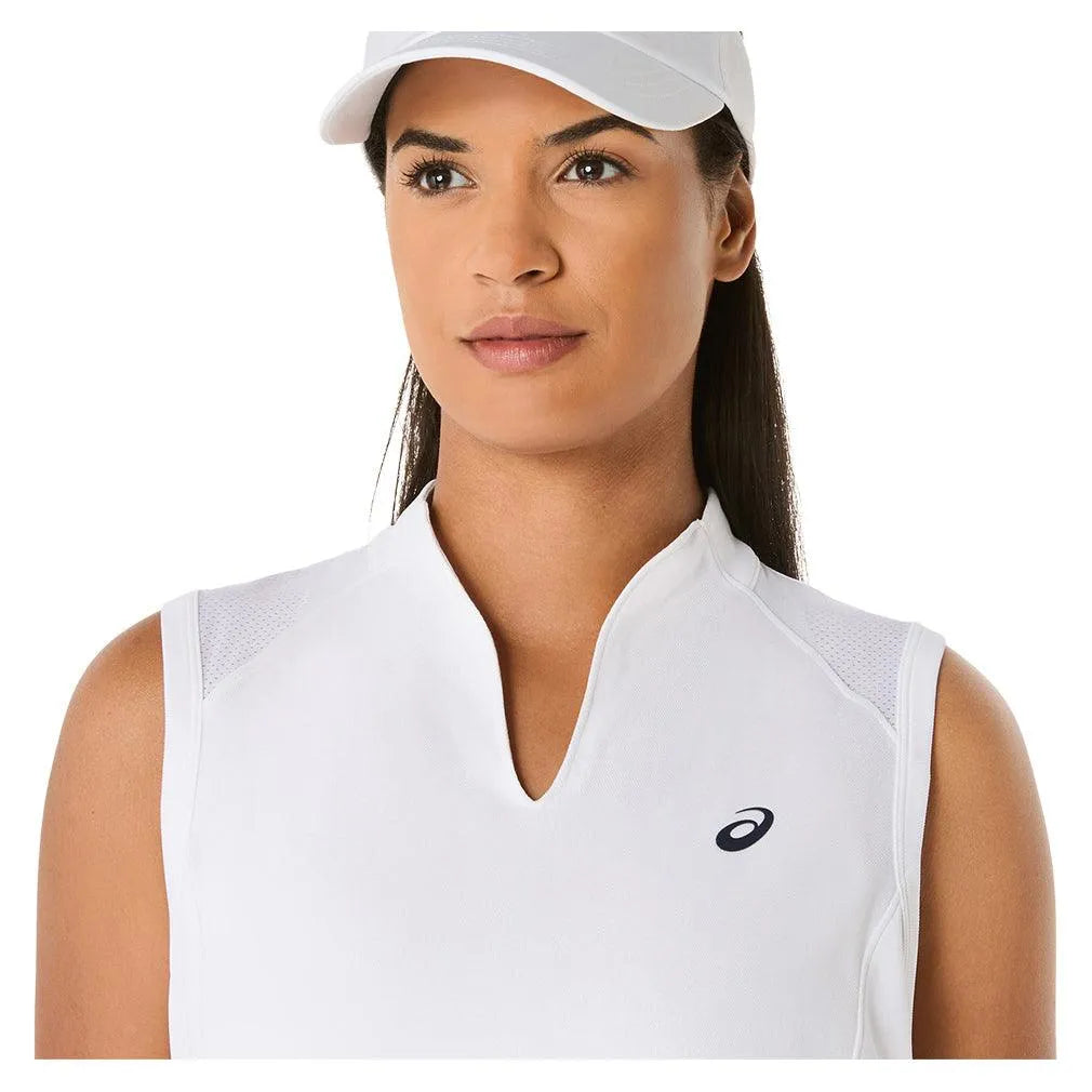 Women's Court Tennis Tank Brilliant White-Apparel-Asics-2042A370-100S25-6-Tennis Express