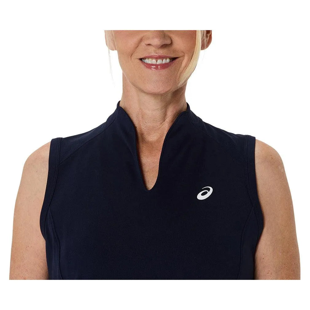 Women's Court Tennis Tank Midnight-Apparel-Asics-2042A370-400S25-6-Tennis Express