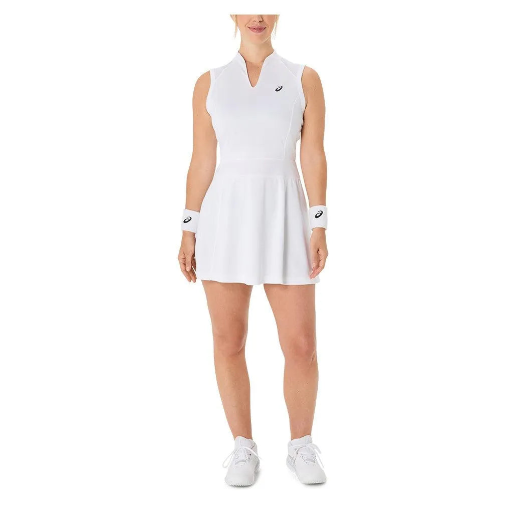Women's Court Tennis Dress Brilliant White-Apparel-Asics-2042A372-101S25-5-Tennis Express