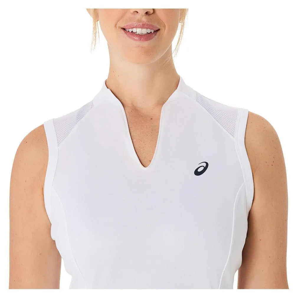 Women's Court Tennis Dress Brilliant White-Apparel-Asics-2042A372-101S25-6-Tennis Express