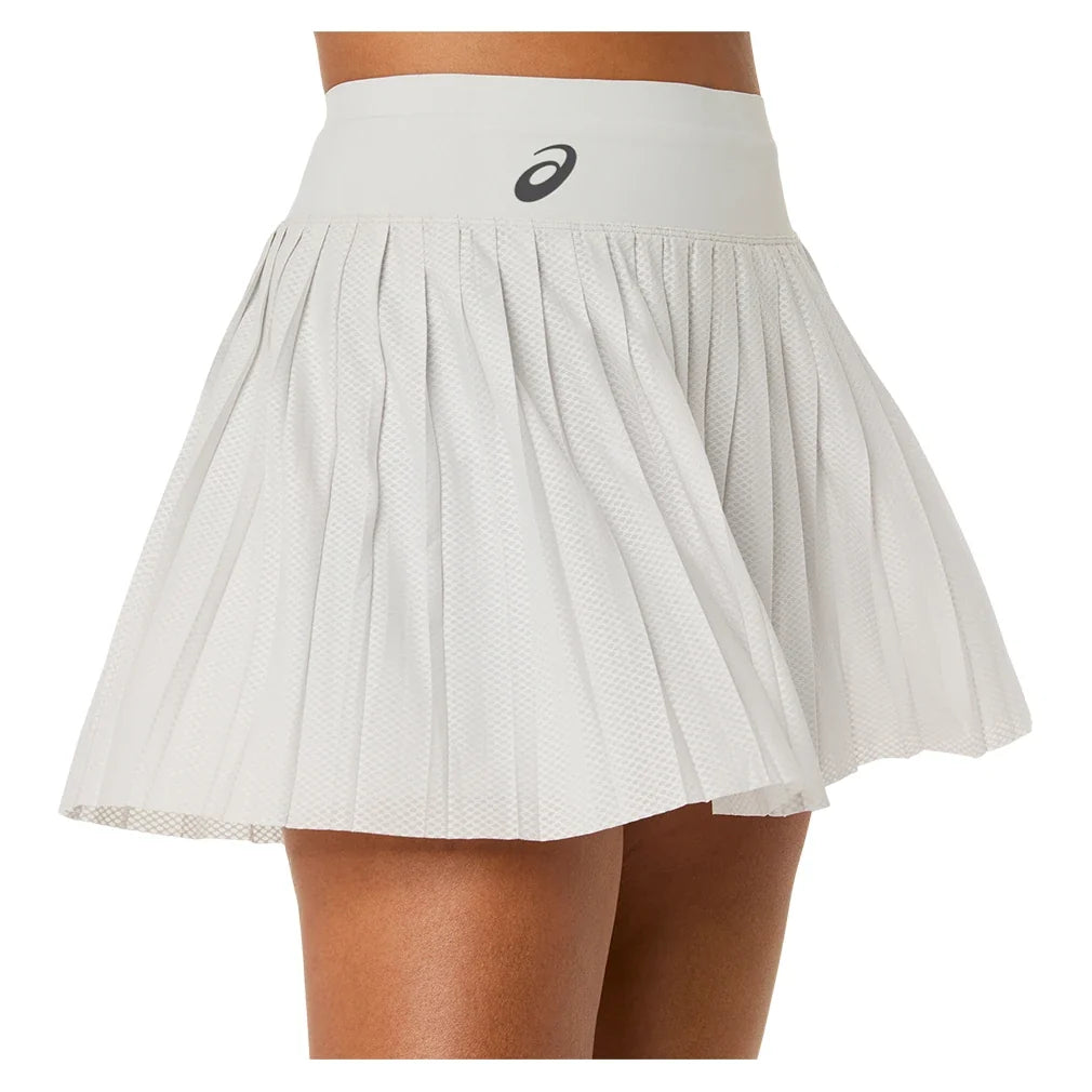 Women's Match Mesh Tennis Skort Cloud Grey-Apparel-Asics-2042A432-020S26-5-Tennis Express
