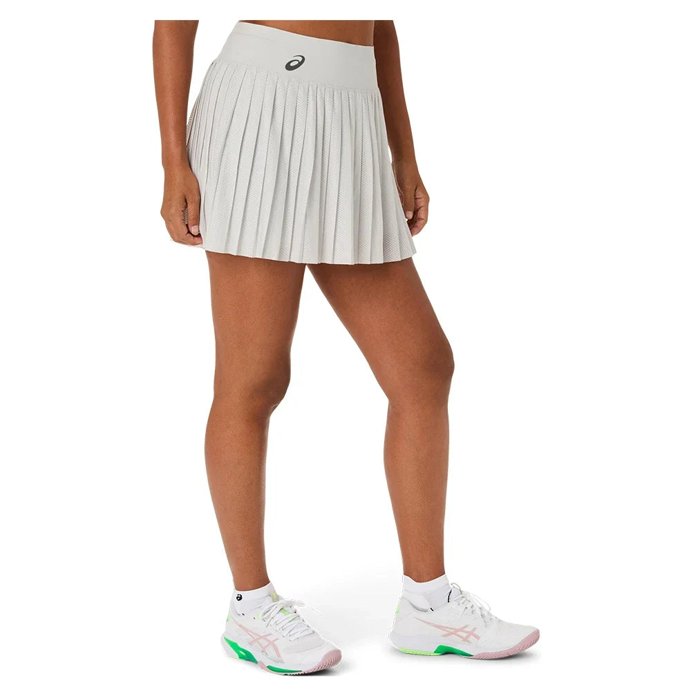 Women's Match Mesh Tennis Skort Cloud Grey-Apparel-Asics-2042A432-020S26-675491Tennis Express