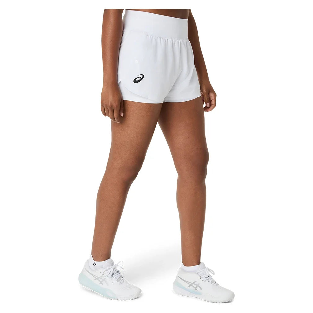 Women's Match Tennis Short,Apparel,Asics,,,Tennis Express,2042A433_100_2