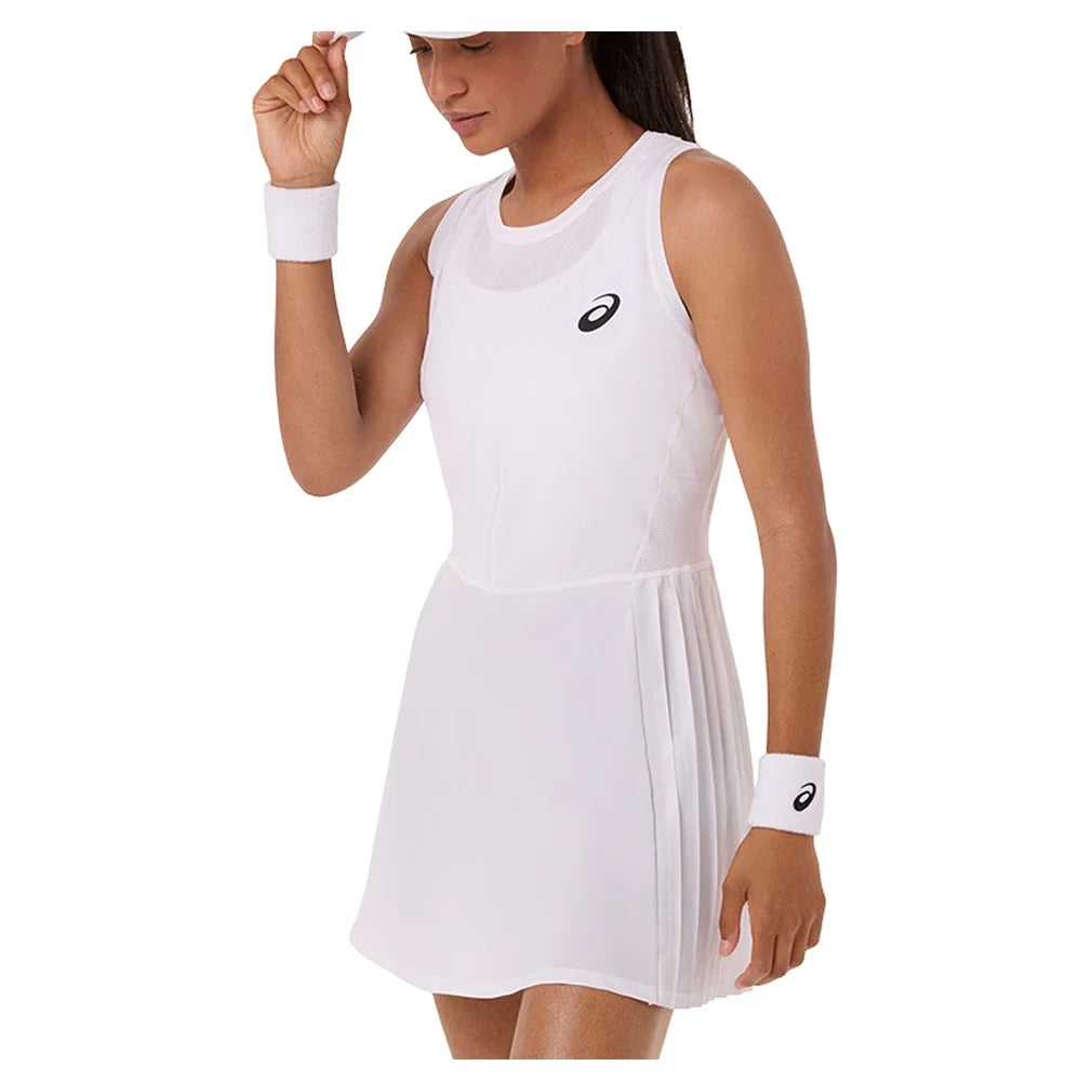 Women's Match Pleat Tennis Dress,Apparel,Asics,,,Tennis Express,2042A434_100_1