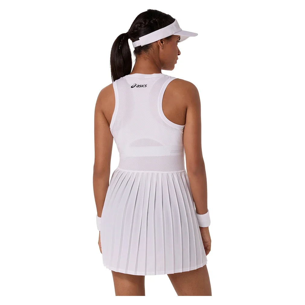 Women's Match Pleat Tennis Dress,Apparel,Asics,,,Tennis Express,2042A434_100_2