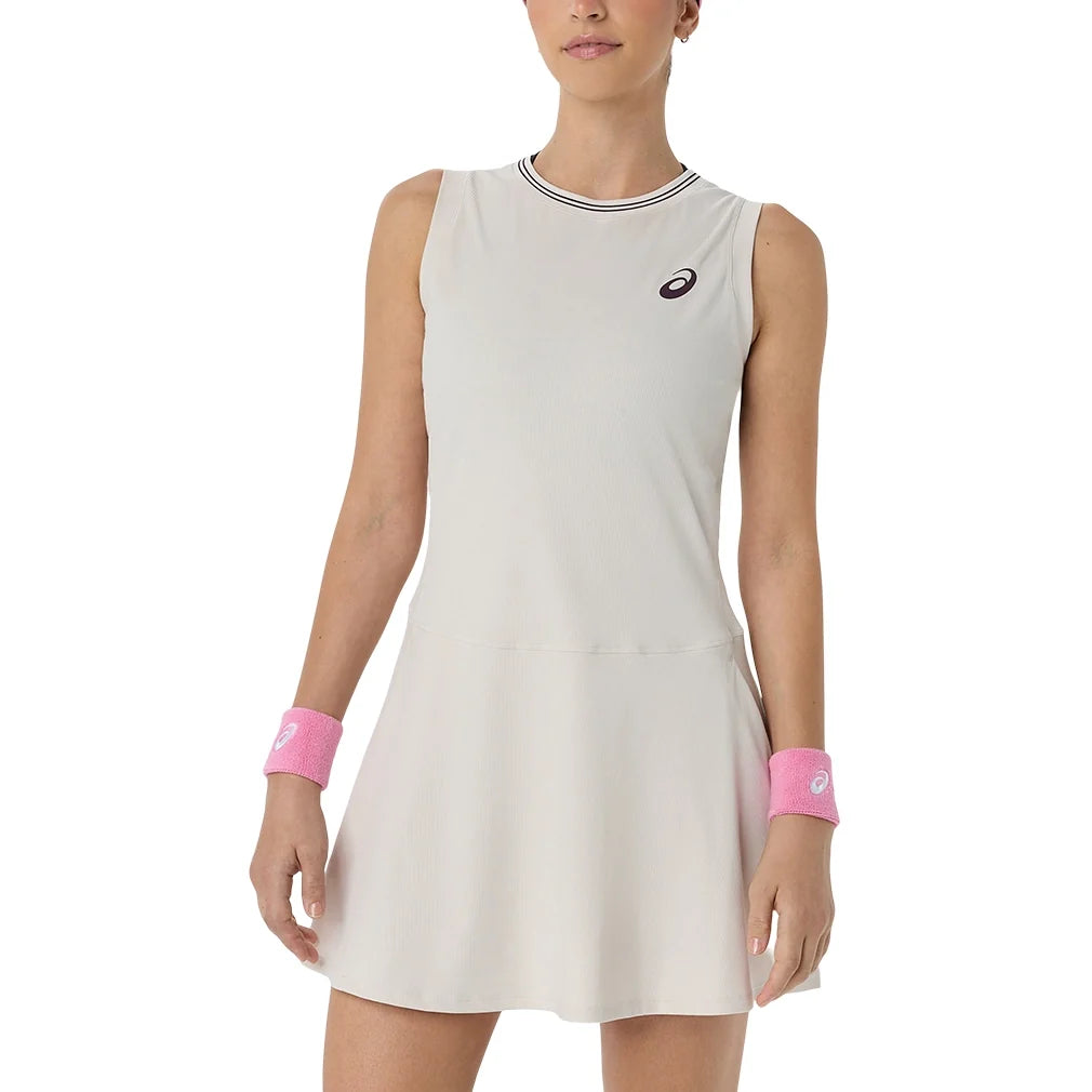 Women's Asia Tour Game Tennis Dress,Apparel,Asics,250 Soft Oat,XS,Tennis Express,2042A444_250