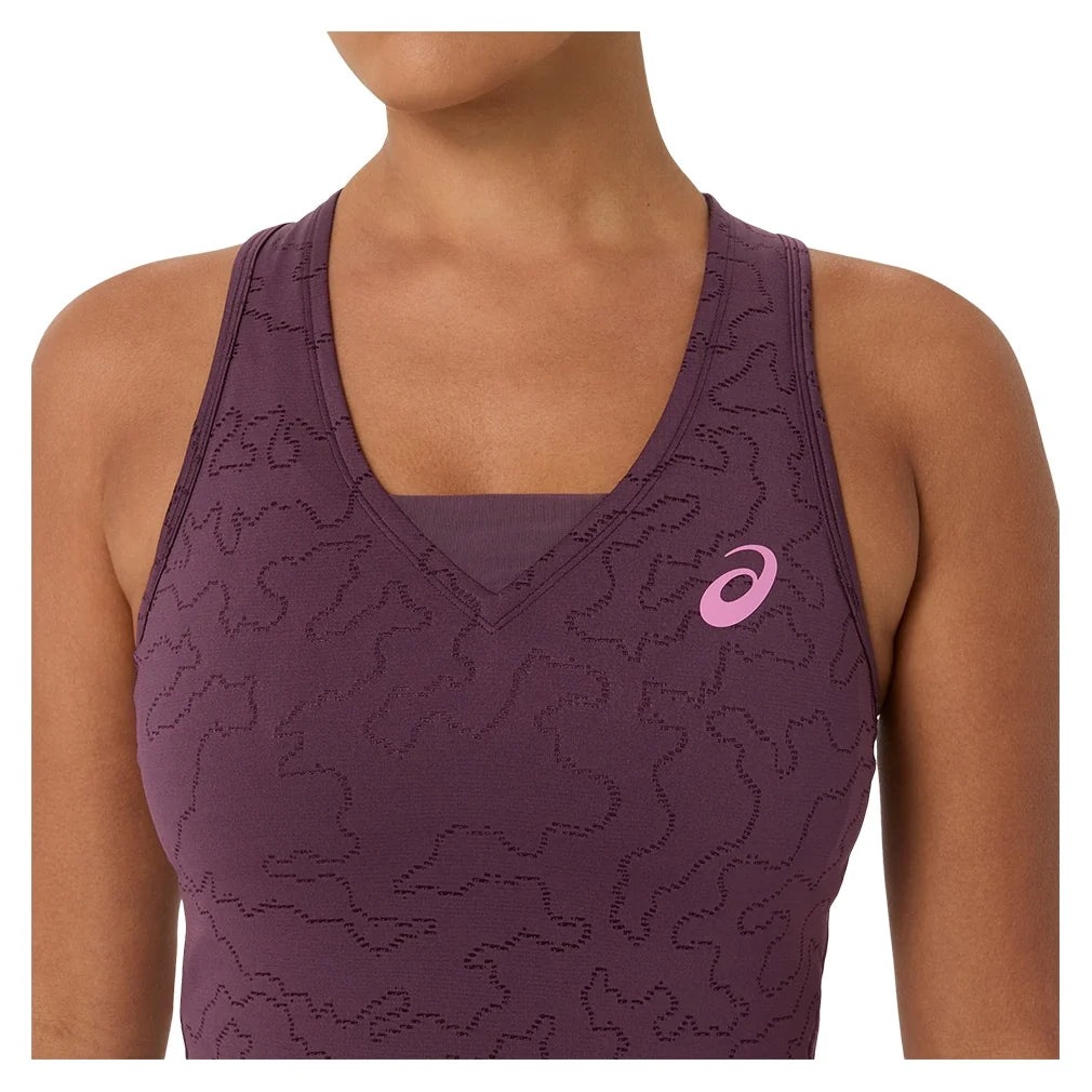 Women's New York Match Tennis Dress Dark Aubergine,Apparel,Asics,,,Tennis Express,2042A458_500_2