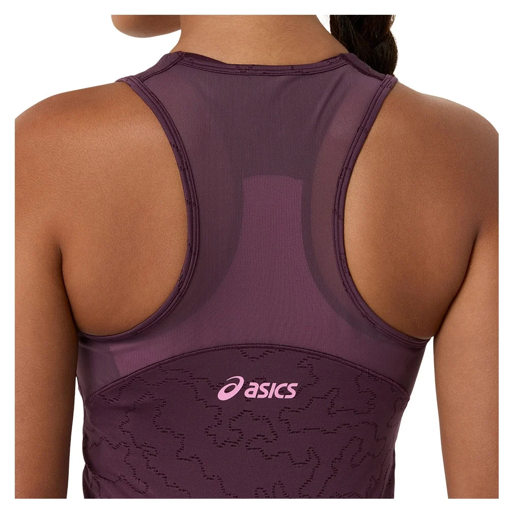 Women's New York Match Tennis Dress Dark Aubergine,Apparel,Asics,,,Tennis Express,2042A458_500_3