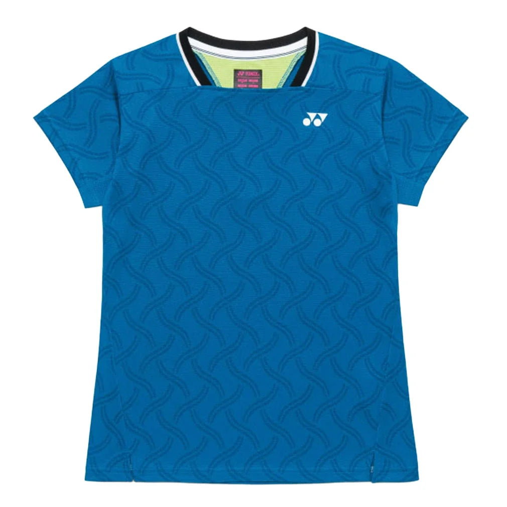Women's Tournament Crew Neck Tennis Shirt,Apparel,Yonex,Blue,XS,Tennis Express,20922-B
