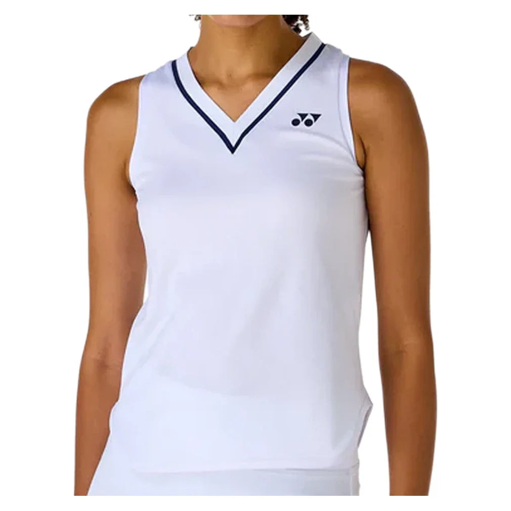 Women's Tournament Tennis Tank White,Apparel,Yonex,,,Tennis Express,20929W-1_f4ee6578-6065-4e6b-8ce6-f568285ee3b4