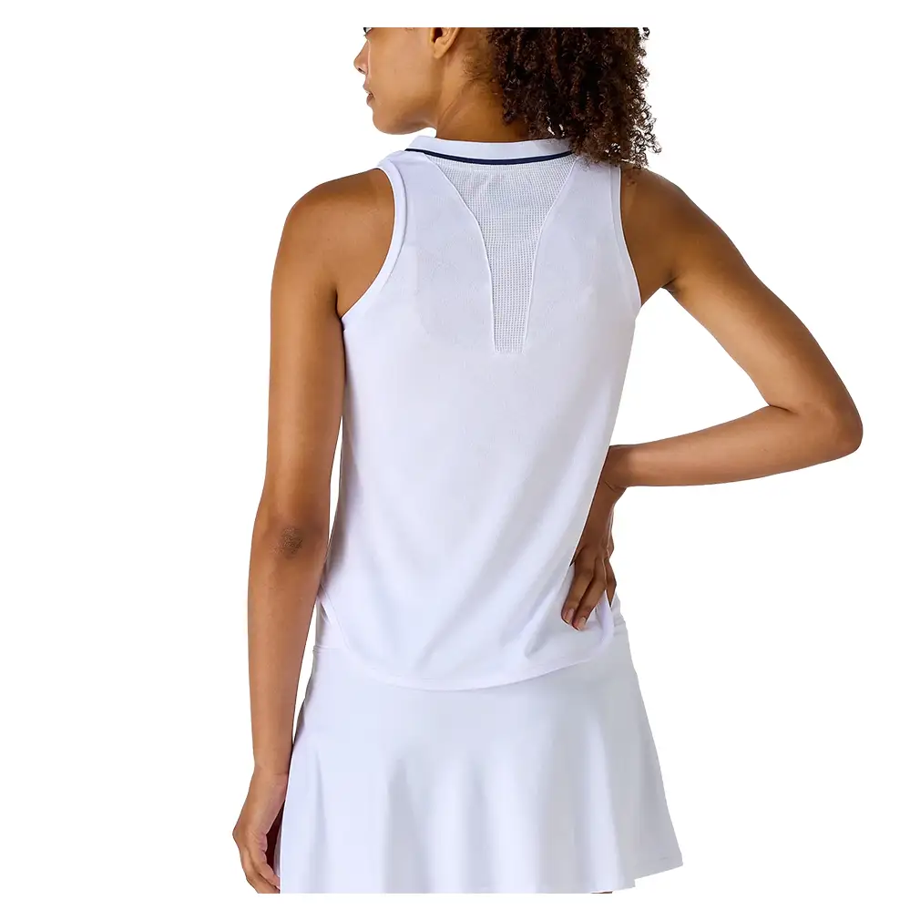 Women's Tournament Tennis Tank White,Apparel,Yonex,,,Tennis Express,20929W-4