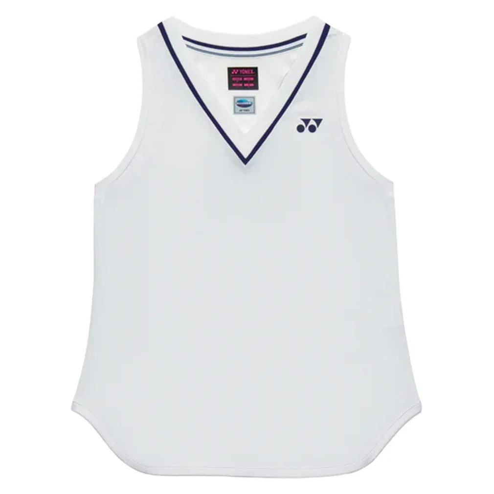 Women's Tournament Tennis Tank White,Apparel,Yonex,White,XS,Tennis Express,20929W