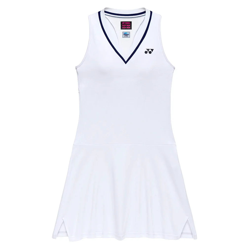 Women's Tournament Tennis Dress with Inner Shorts White,Apparel,Yonex,White,XS,Tennis Express,20930Y_1