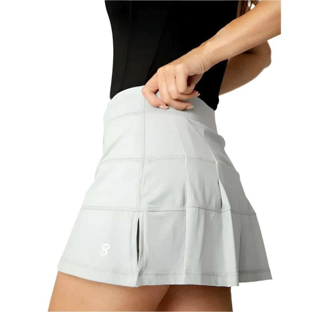 Women's UV Colors 14 Inch Tennis Skort Stone-Apparel-Sofibella-2177STO-S23-2-Tennis Express