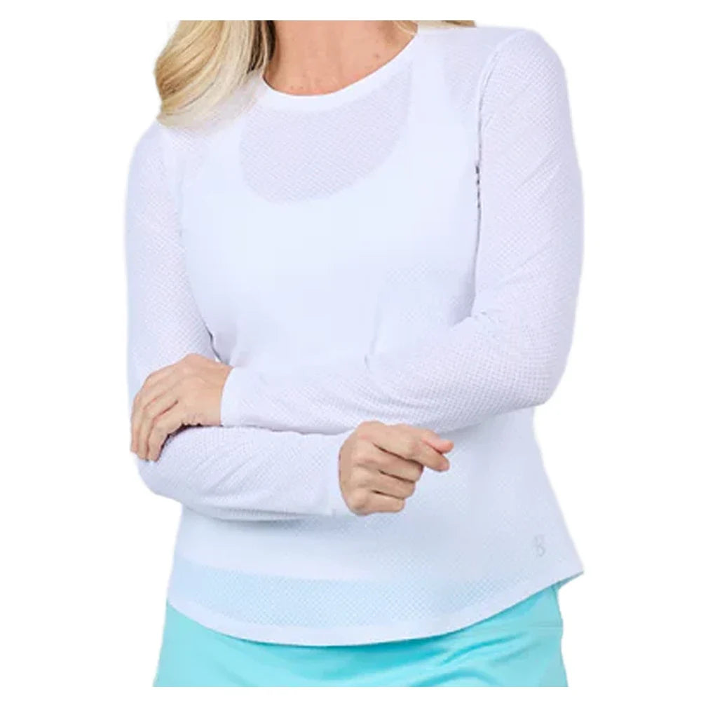 Women's Long Sleeve Tennis Top,Apparel,Sofibella,,,Tennis Express,2265N-W2