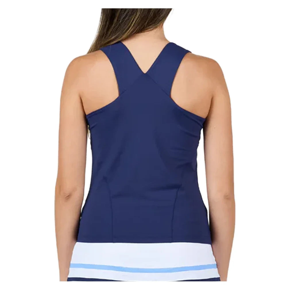 Women's Style Icons Racerback Tennis Tank Navy,Apparel,Sofibella,,,Tennis Express,2288-NVY2