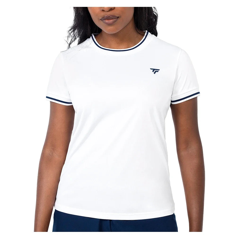 Women's Team Tech Tennis Tee,Apparel,Tecnifibre,White,XS,Tennis Express,22WTECWH6