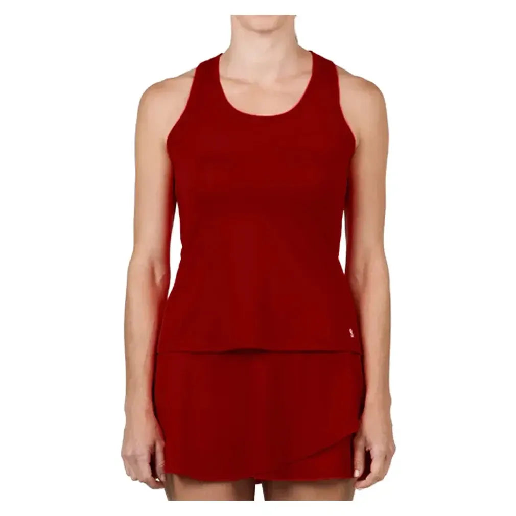 Women's Racerback Tennis Tank-Apparel-Sofibella-2323-TEAM-Maron-Tennis Express