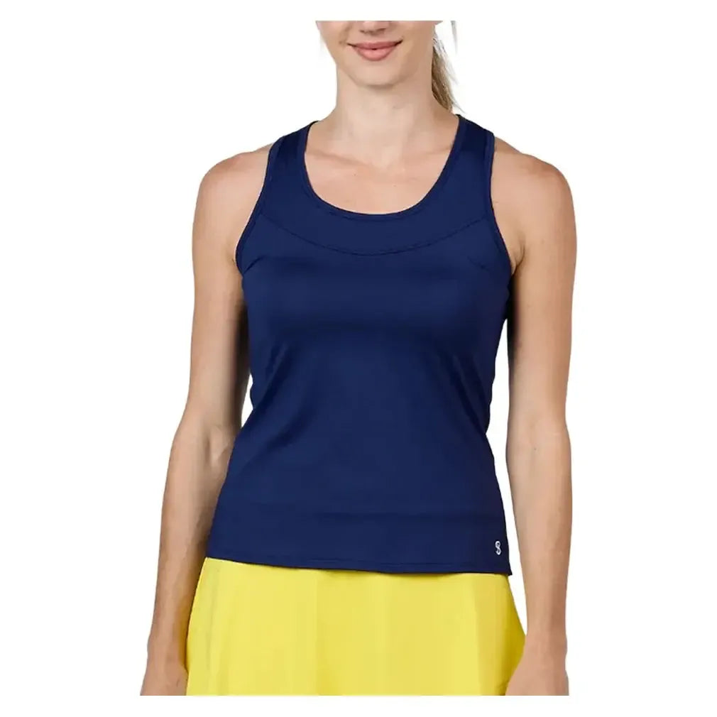Women's Racerback Tennis Tank-Apparel-Sofibella-2323-TEAM-Navy-Tennis Express