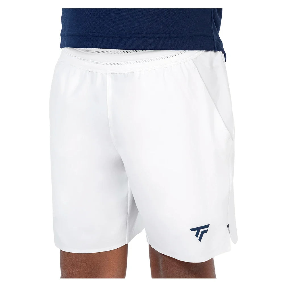 Juniors' Team Stretch Shorts,Apparel,Tecnifibre,White,10/12,Tennis Express,23SHORWH6-W