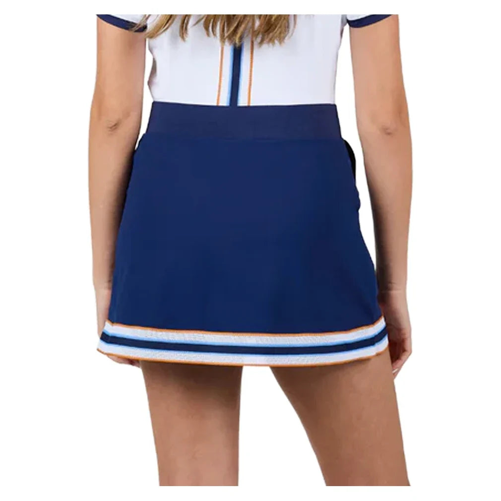 Women's Classic Currents 15 Inch Tennis Skort Navy,Apparel,Sofibella,,,Tennis Express,2476CLA-NVY1