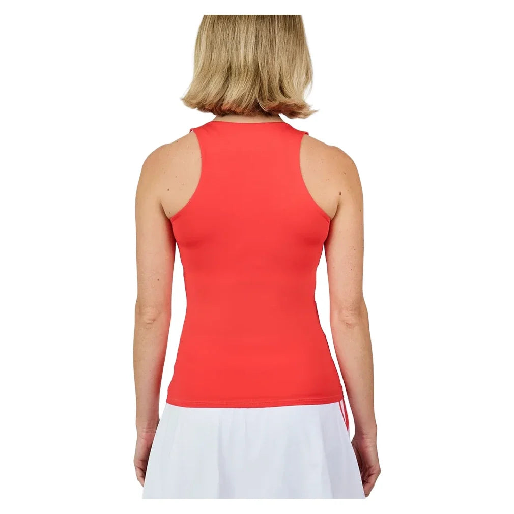 Women's Tennis Tank Hibiscus,Apparel,Sofibella,,,Tennis Express,2487-HIB-1