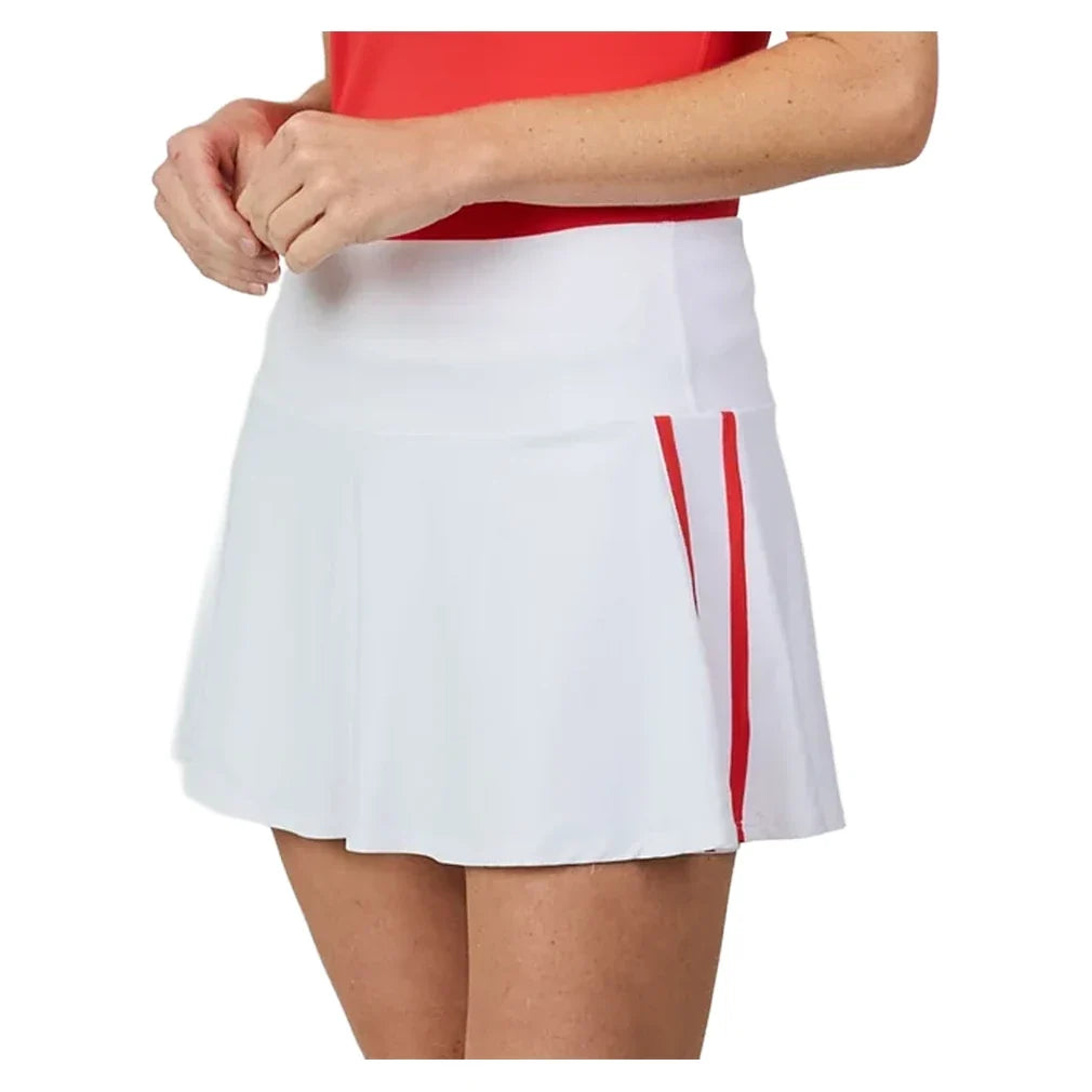 Women's 14 Inch Tennis Skort Hibiscus,Apparel,Sofibella,,,Tennis Express,2494-HIB-2
