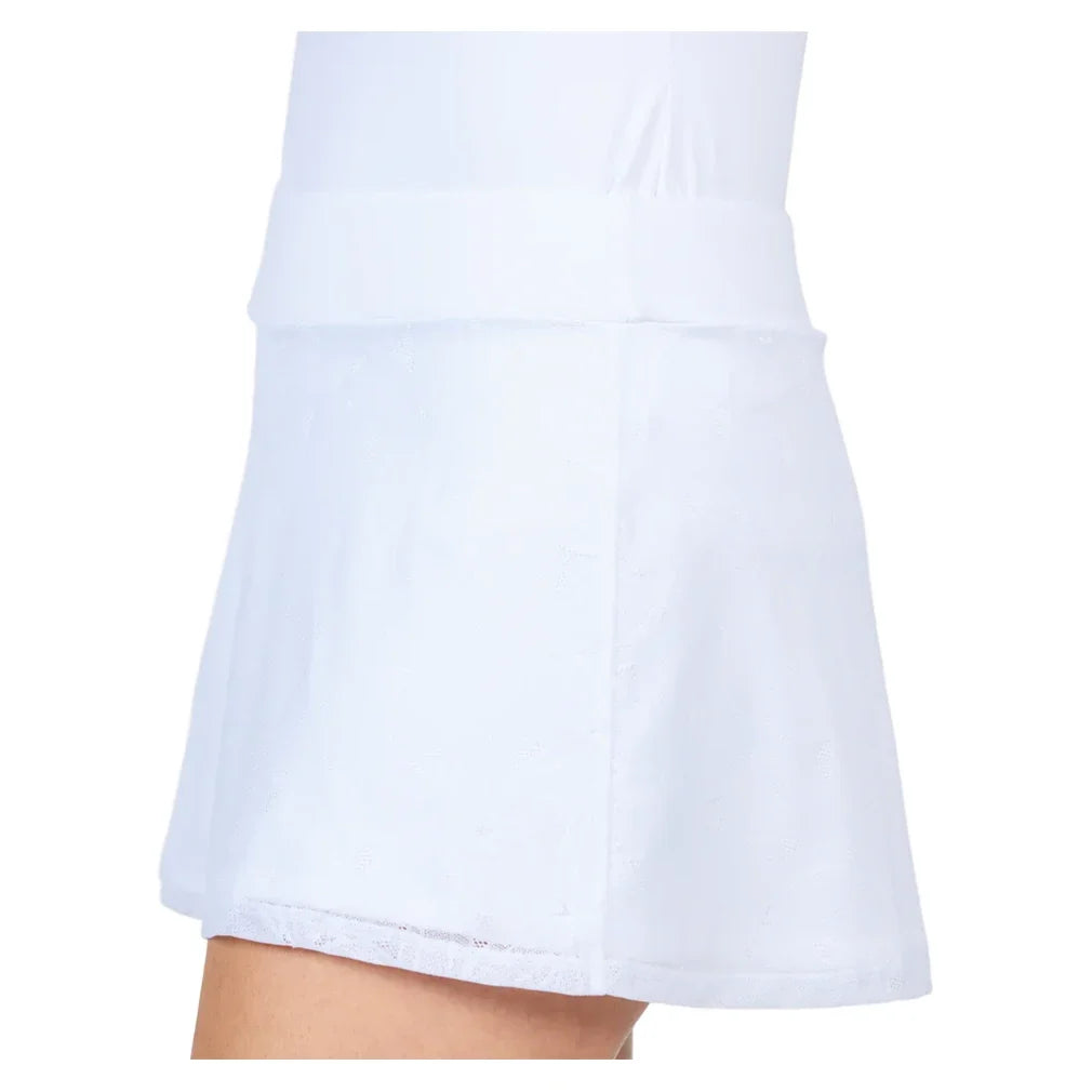 Women's White Lotus 13 Inch Tennis Skort,Apparel,Sofibella,,,Tennis Express,2610WLO-WHT-1