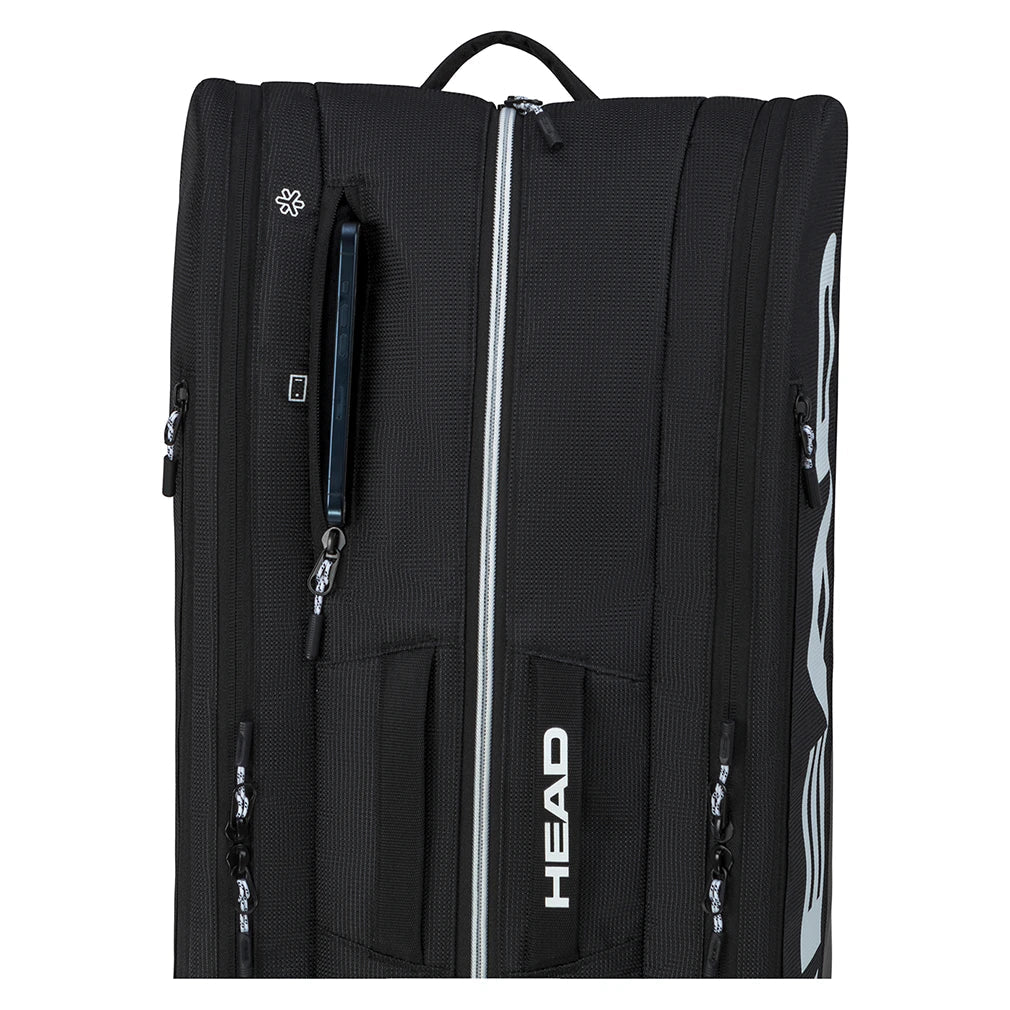 Tour Padel Bag L Black and White,Bags,Head,,,Tennis Express,261306BKWH-1