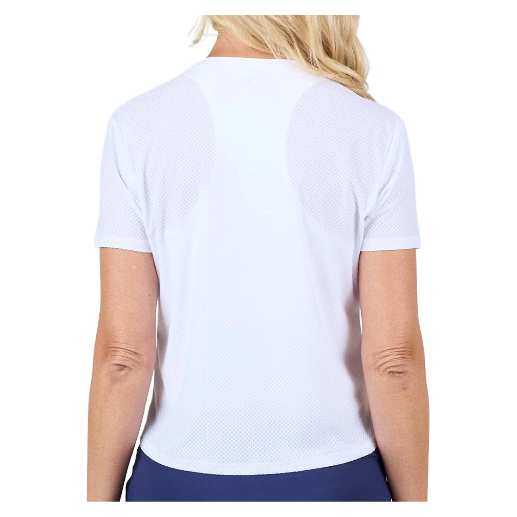 Women's Short Sleeve Tennis Top,Apparel,Sofibella,,,Tennis Express,2613STPW-1