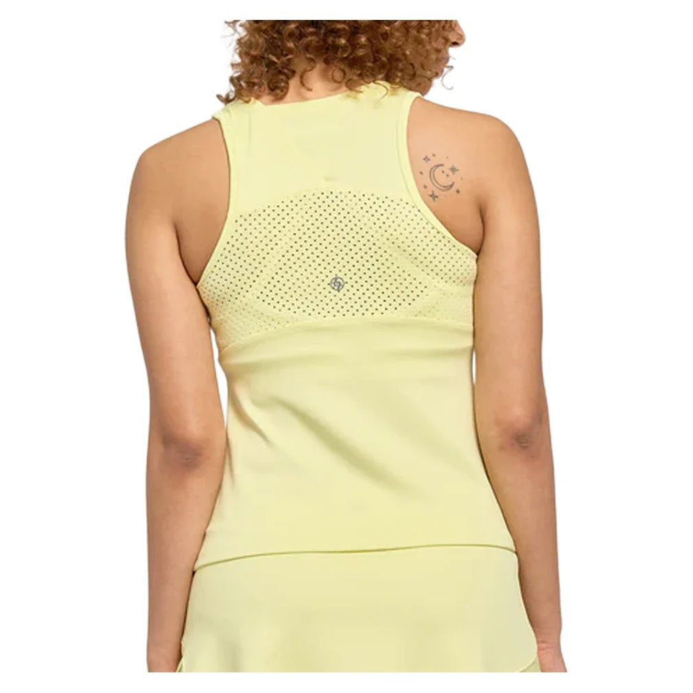 Women's Peek Tennis Tank Pastel Yellow,Apparel,Lija,,,Tennis Express,26S-1000T5-1