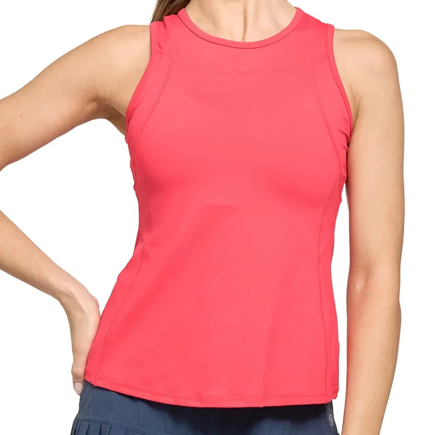 Women's Bondi Tennis Tank Hibiscus,Apparel,Lija,Hibiscus,XS,Tennis Express,26S-1889T5_63bccf07-cc57-4ec9-8576-bbf60dfefe87