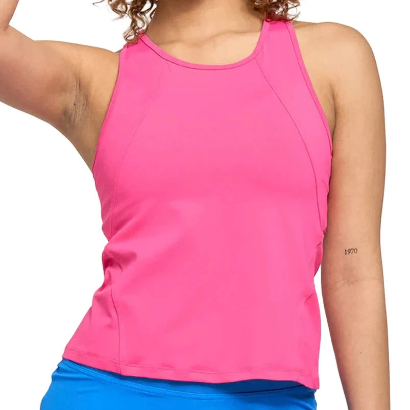 Women's Daily Tennis Tank Fuchsia,Apparel,Lija,Fuchsia,XS,Tennis Express,26S-1892T4