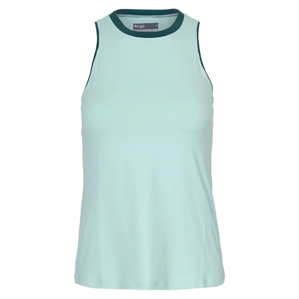 Women's Gracey Tennis Tank Electric Mint and Everglade,Apparel,Lija,,,Tennis Express,26S-1983T3
