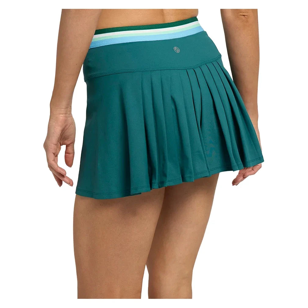 Women's 13 Inch Step Skort Everglade and Multicolor,Apparel,Lija,,,Tennis Express,26S-4722T3-1