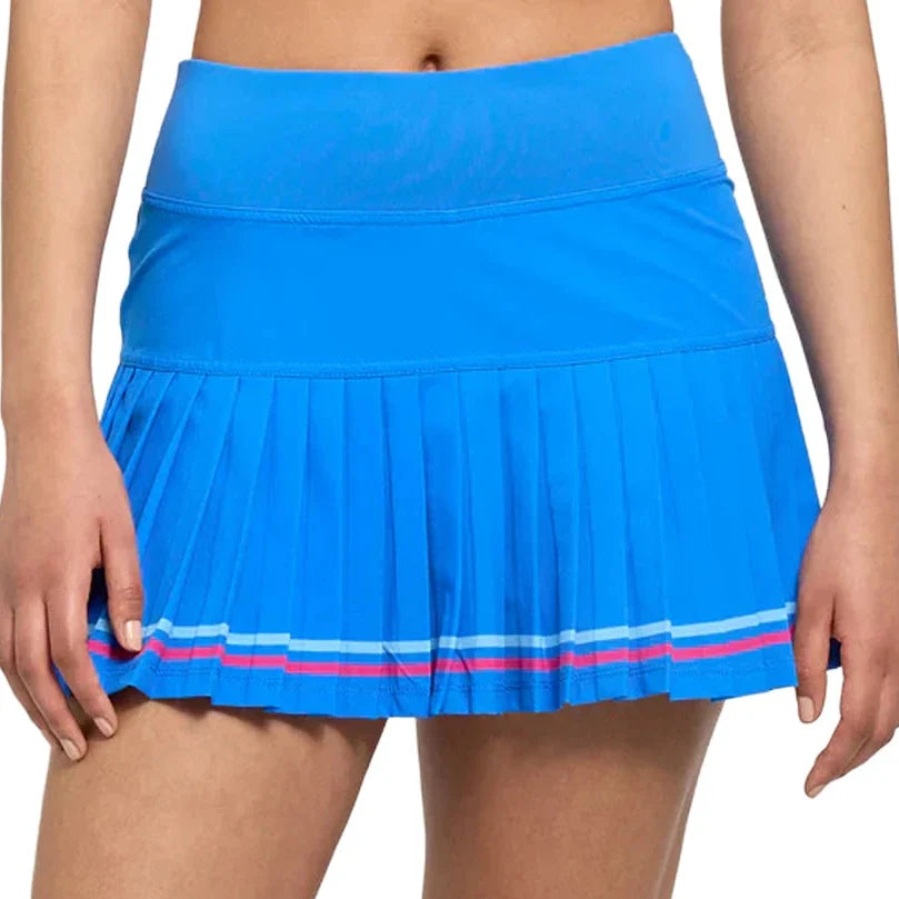 Women's 13 Inch Status Tennis Skort Cobalt and Fuchsia,Apparel,Lija,Cobalt/Fuchsia,XS,Tennis Express,26S-4746T4