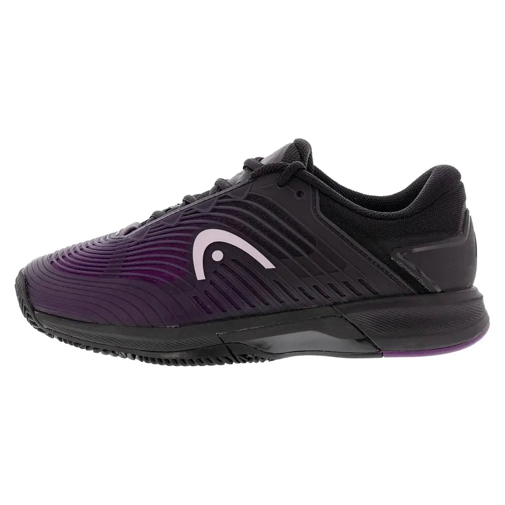 Women's Revolt Pro 4.5 Clay Tennis Shoes Black and Plum-Footwear-Head-274215BKPL-S2502copy-Tennis Express