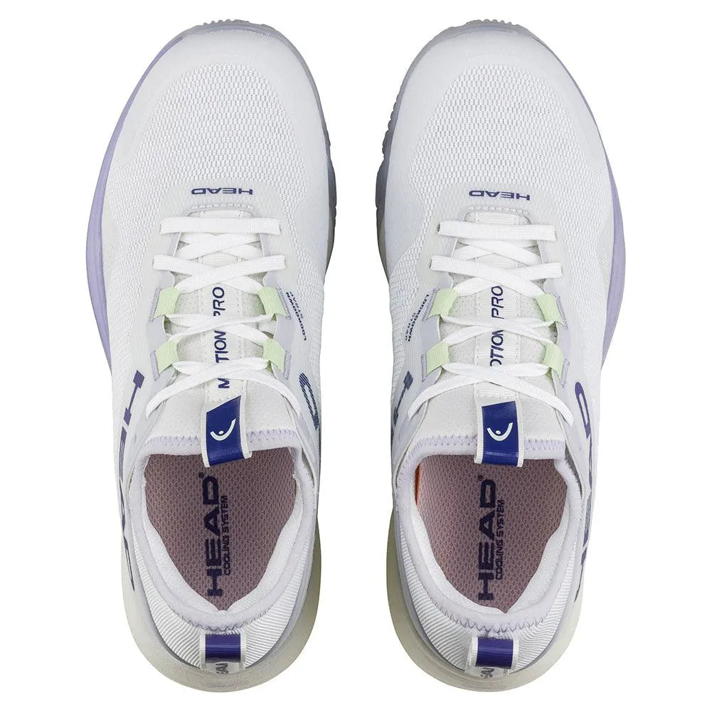 Women's Motion Pro Padel Shoes White and Lavender-Footwear-Head-274635-5-Tennis Express