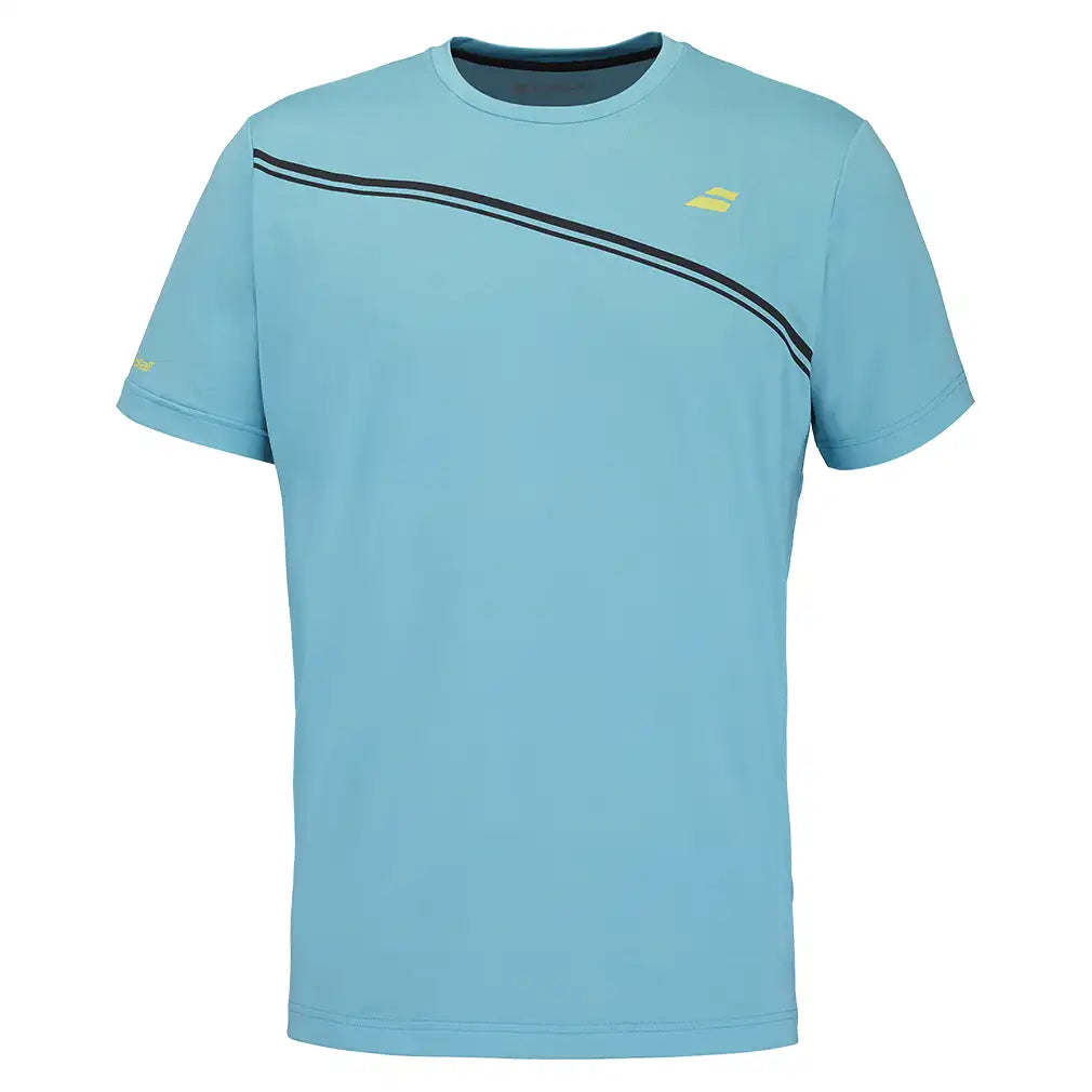 Men's Compete Crew Neck Tennis Top Scuba Blue,Apparel,Babolat,Scuba Blue,S,Tennis Express,2MF26014-F26-1