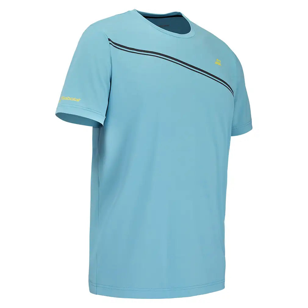 Men's Compete Crew Neck Tennis Top Scuba Blue,Apparel,Babolat,,,Tennis Express,2MF26014-F26-3