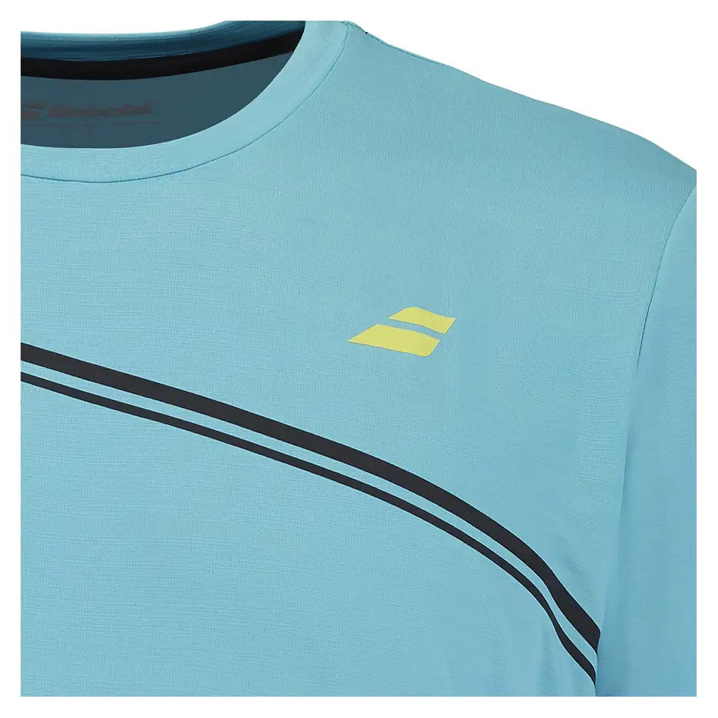 Men's Compete Crew Neck Tennis Top Scuba Blue,Apparel,Babolat,,,Tennis Express,2MF26014-F26-6